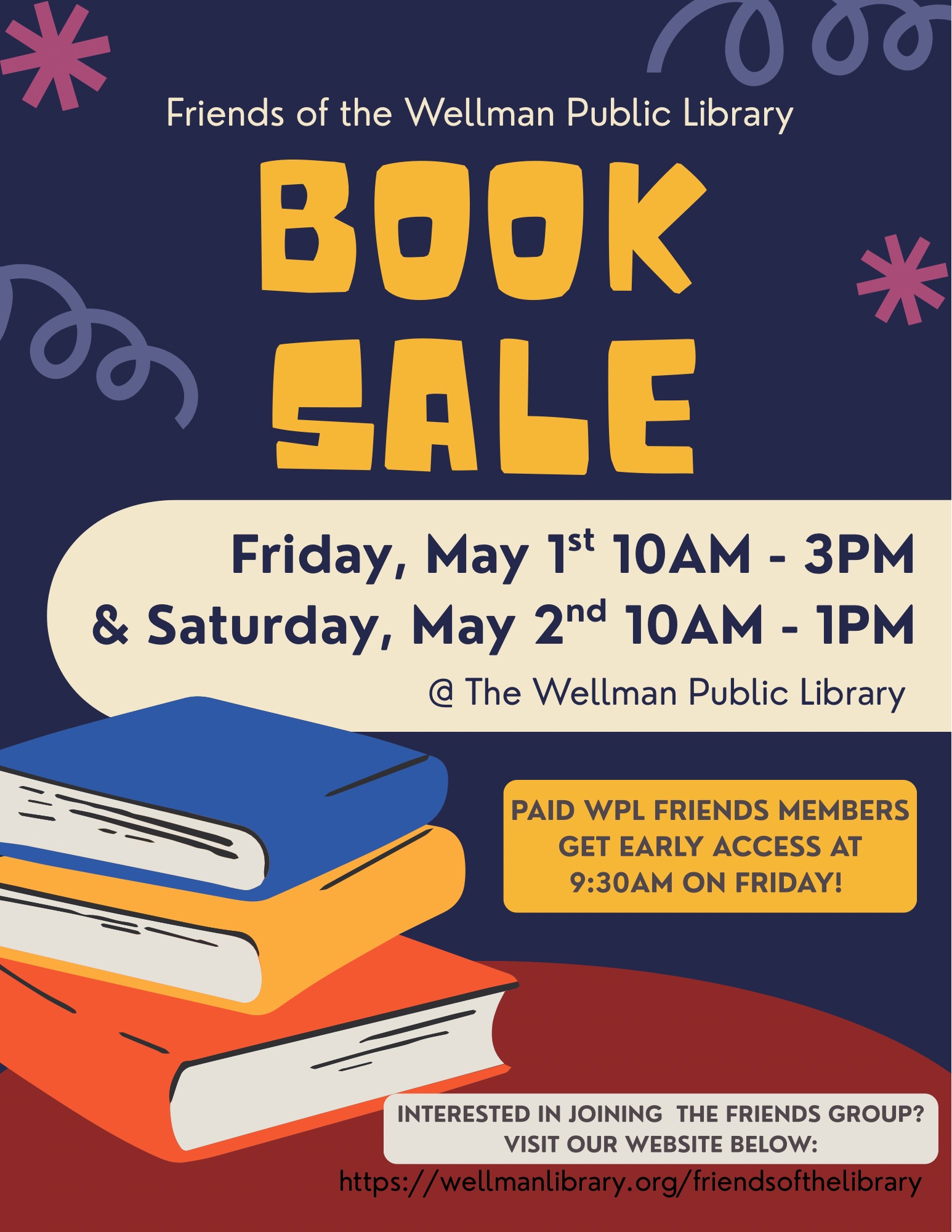 book sale may 1 & 2 to support friends of the library