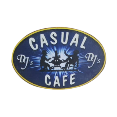 dj's casual cafe logo