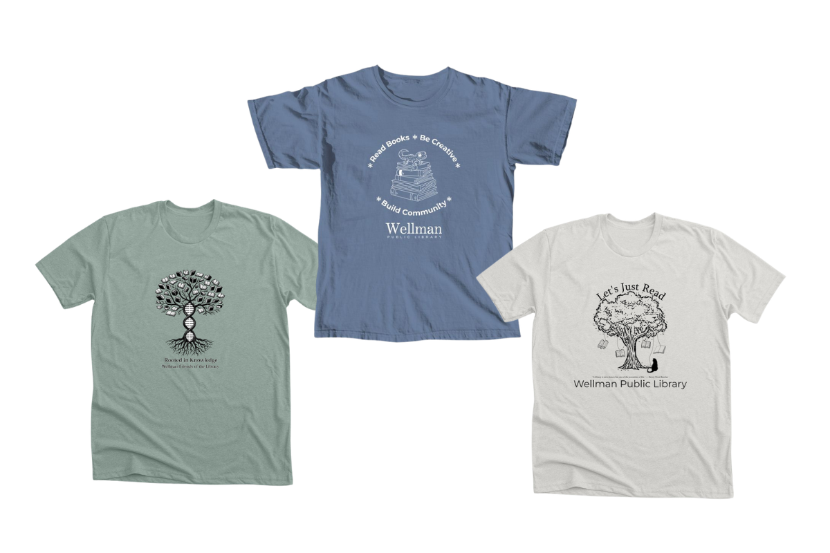 featured shirts for friends of the library fundraiser